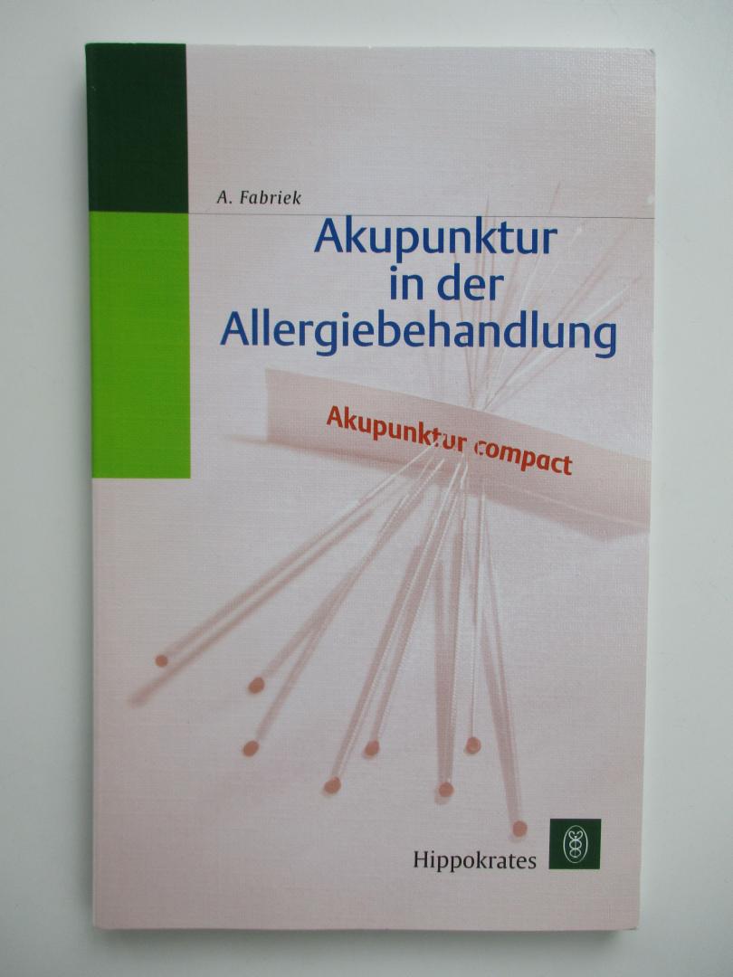 A. Fabriek - Akupunktur in der Allergiebehandlung