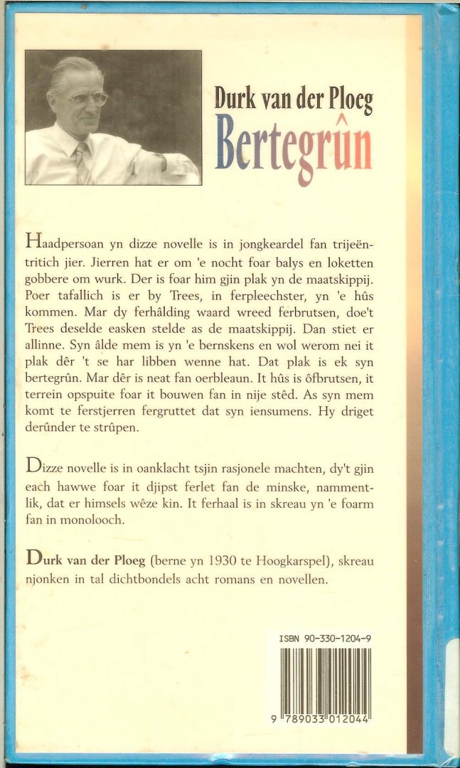 Ploeg Durk van der  Feanwalden - Bertegrun  Novelle  Gurbe-rige numer 104