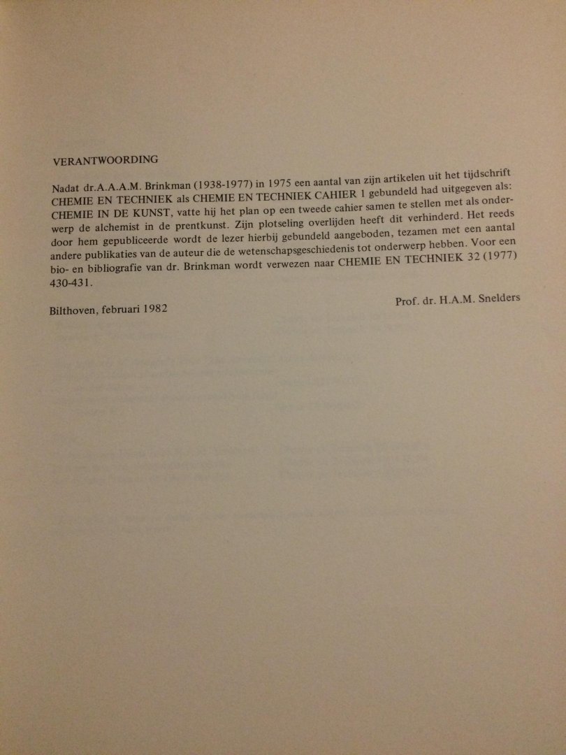 Brinkman - Alchemist in de prentkunst