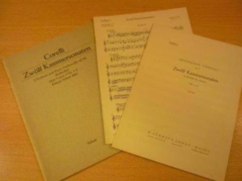 Corelli; Arcangelo - 12 Kammersonaten Fur 2 violinen und Basso continuo - Helft 1; Opus 4 No. 1-6 Viool / Piano / Cello