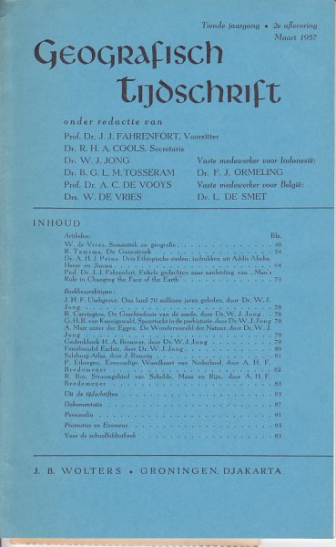 Tamsma, R; Prins, Dr. A.H.J.; Fahrenfort, Prof.Dr. J.J. - De Gazastrook; Drie Ethiopische Steden; Semantiek en Geografie