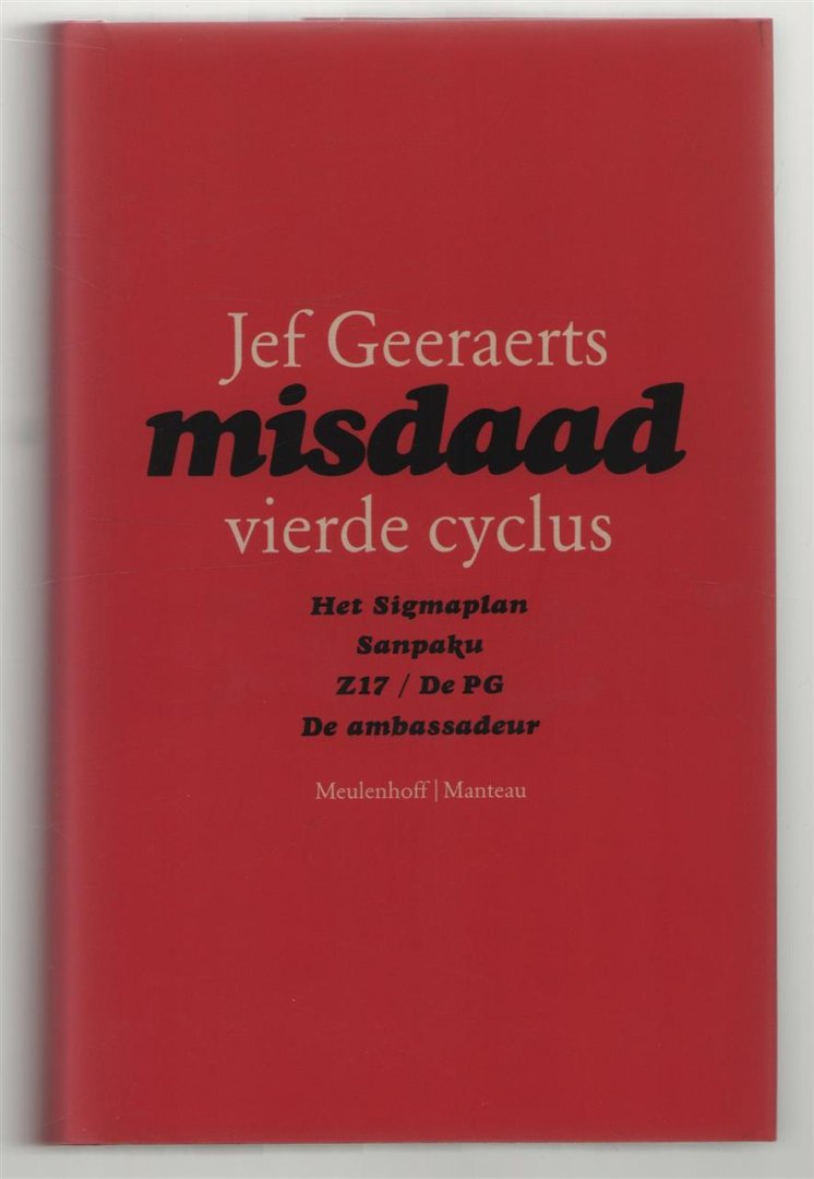 Jef Geeraerts - Misdaad / Vierde cyclus.