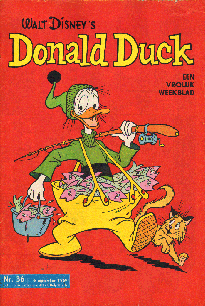 Disney, Walt - Donald Duck 1969 nr. 36 , 6 september ,  Een Vrolijk Weekblad,  goede staat