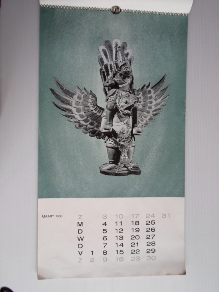  - Kalender Delfts Ethnografisch Museum 1968