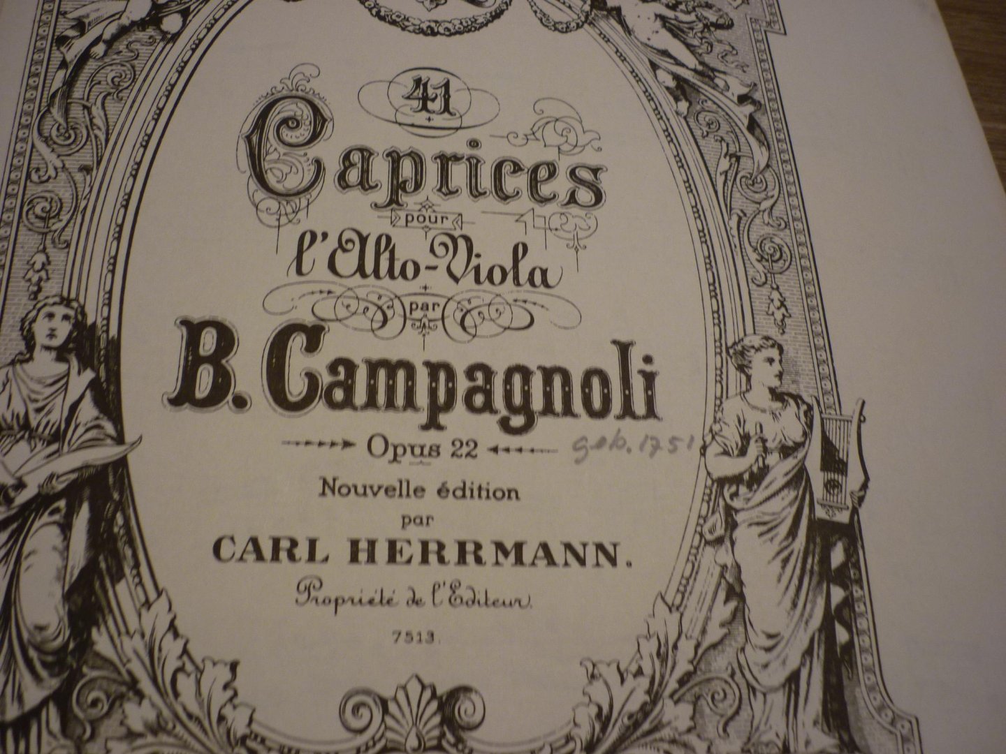 Campagnoli; Bartolomeo (1751–1827) - 41 Capricen op. 22