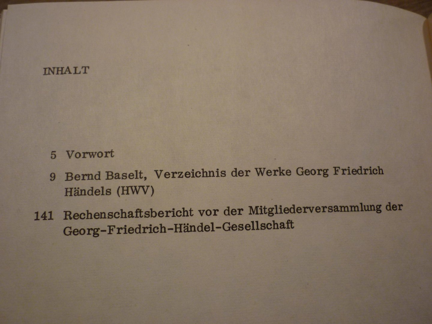 Händel; Georg Friedrich (1685–1759) - Jahrbuch 25. Jahrgang 1979; herausgegeben von der Georg Friedrich Handel-Gesellschaft