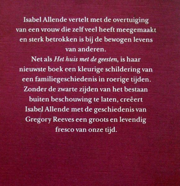 Allende, Isabel - Het oneindige plan (Ex.1)