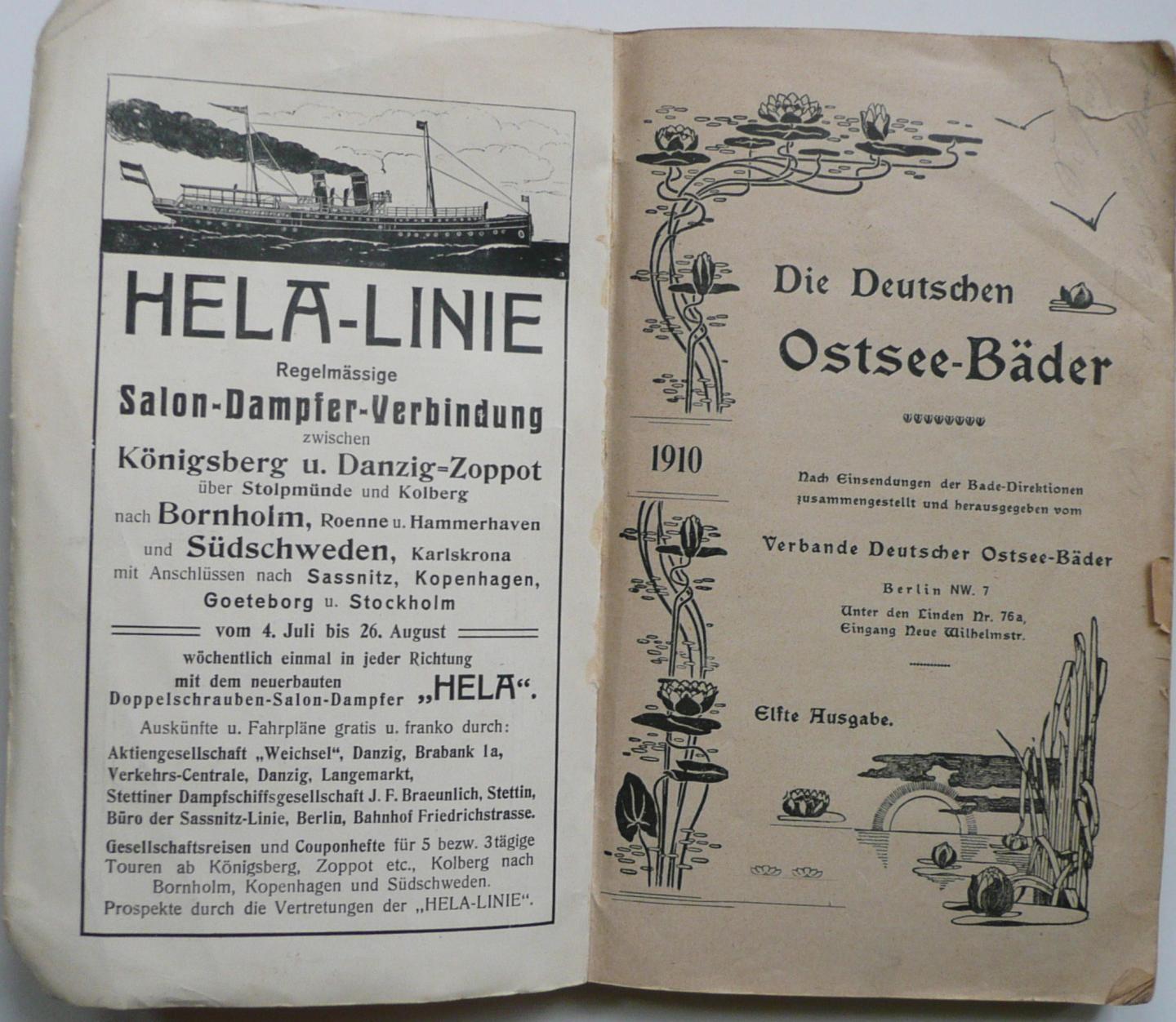  - Führer durch die Badeorte des Verbandes Deutscher Ostseebäder 1910