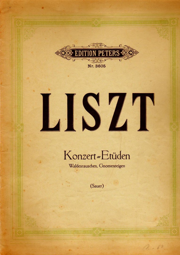 Liszt Franz - Konzert-Etuden Waldesrauschen