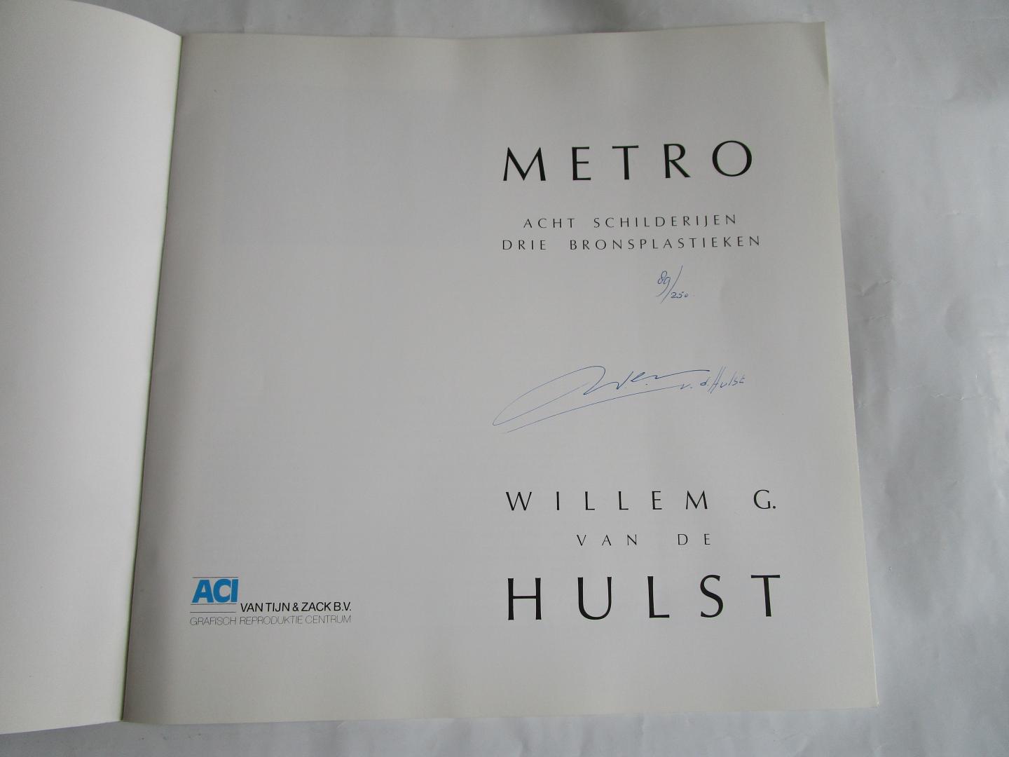 Metro  - acht schilderijen; drie plastieken - - Hulst jr; Willem G. van de