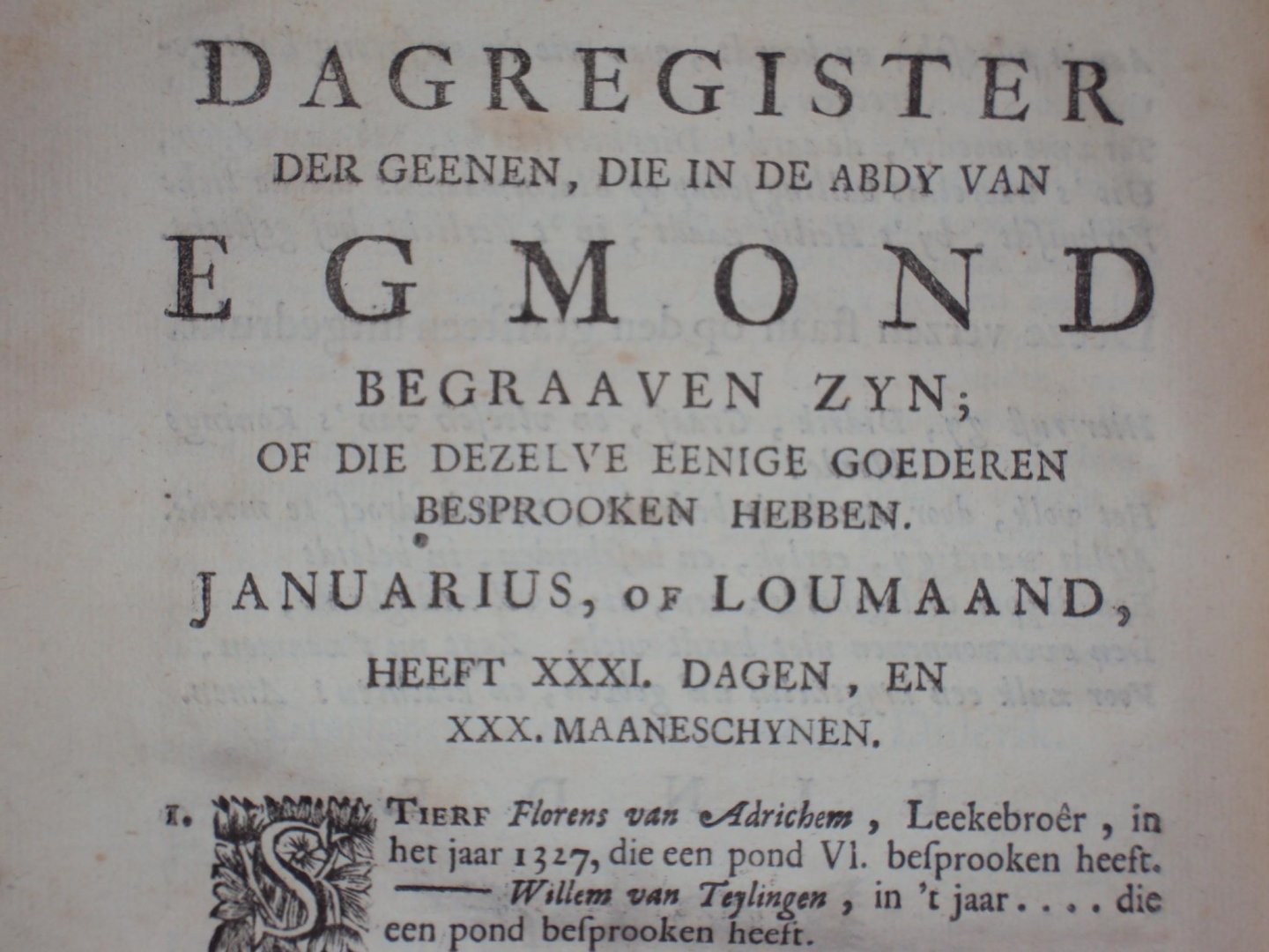 Jan van Leyden - Kronyk van Egmond, of jaarboeken der vorstelyke abten van Egmond