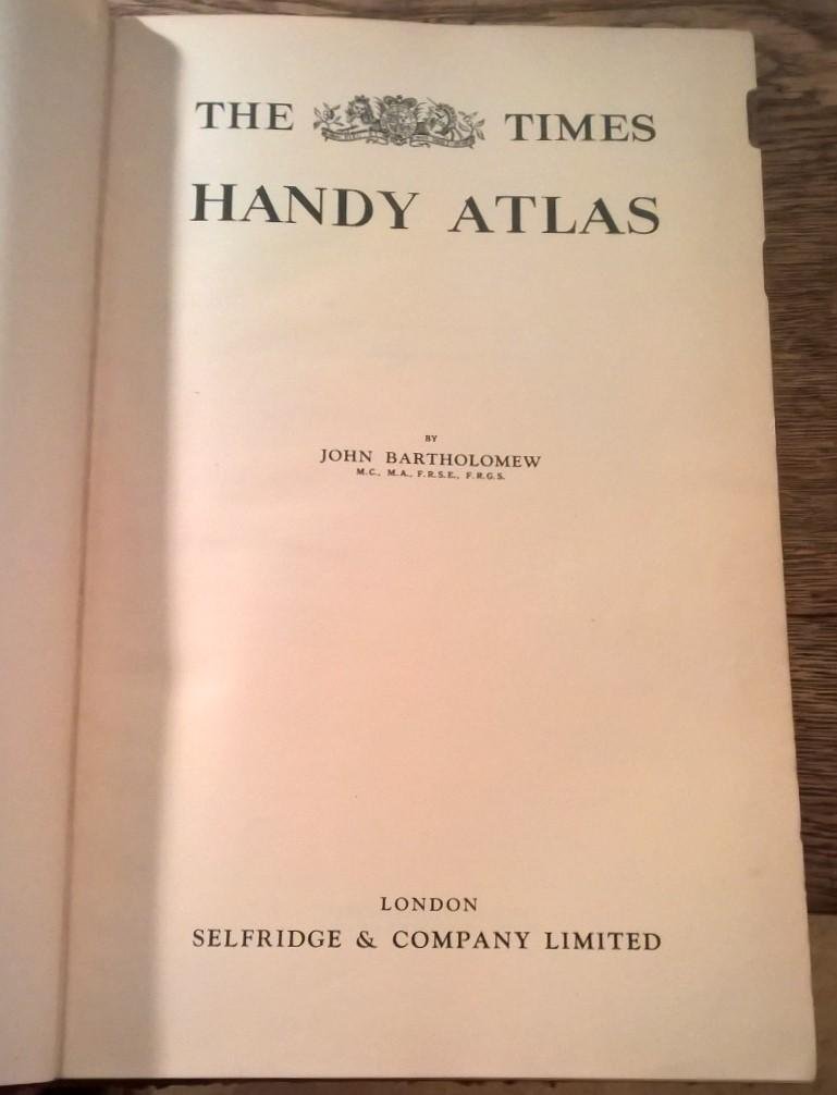 Bartholomew, John - The Times handy atlas