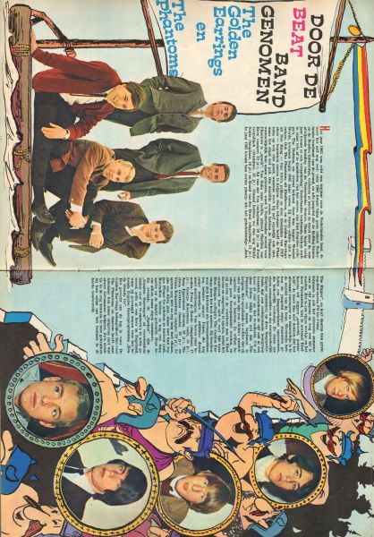 Diverse  tekenaars - PEP 1966 nr. 10, stripweekblad, 5 maart met o.a. DIVERSE STRIPS O.A. ROODBAARD/VIDOCQ/DAN COOPER/BLAKE EN MORTIMER/ASTERIX/RIK RINGERS/LUCKY LUKE)/  ROODBAARD (COVER TEKENING)/REDDINGSBOOT (POSTER, 2 p.)/GOLDEN EARRINGS EN THE PHANTOMS (2 p.)