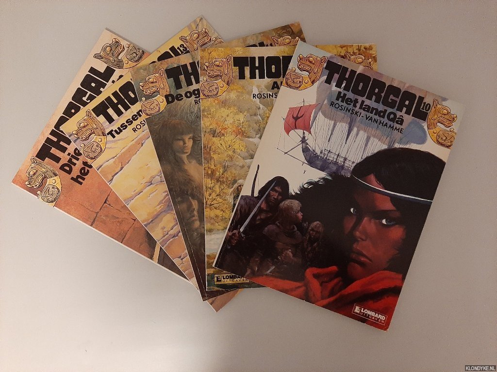 Rosinsky & Van Hamme - 5x Thorgal: 1) Alinoë; 2) Het land Qâ; 3) De ogen van Tanatloc; 4) Tussen aarde en licht; 5) Drie grijsards in het land van Aran