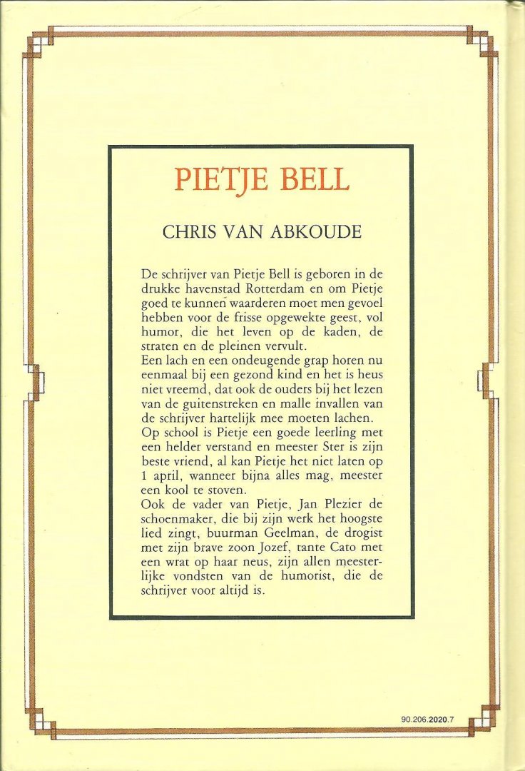 Abkoude, Chris van ; Rinke, Jan - Pietje Bell / geïllustreerd door Jan Rinke ; omslagtekening Gerard van Straaten