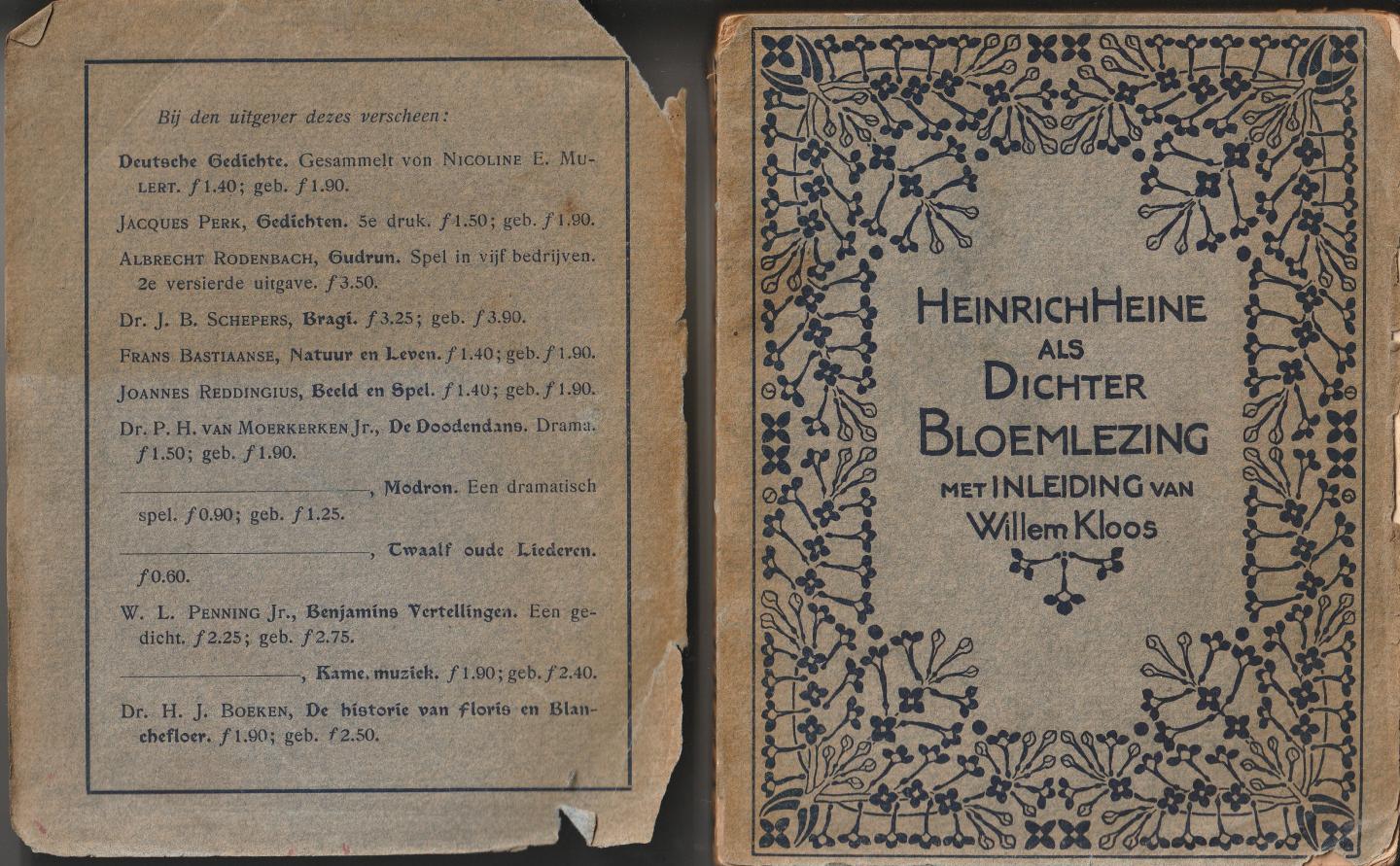 Heine, Heinrich - Heinrich Heine als Dichter : bloemlezing / met inl. van Willem Kloos