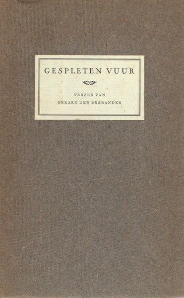 Brabander, Gerard den. - Gespleten vuur.