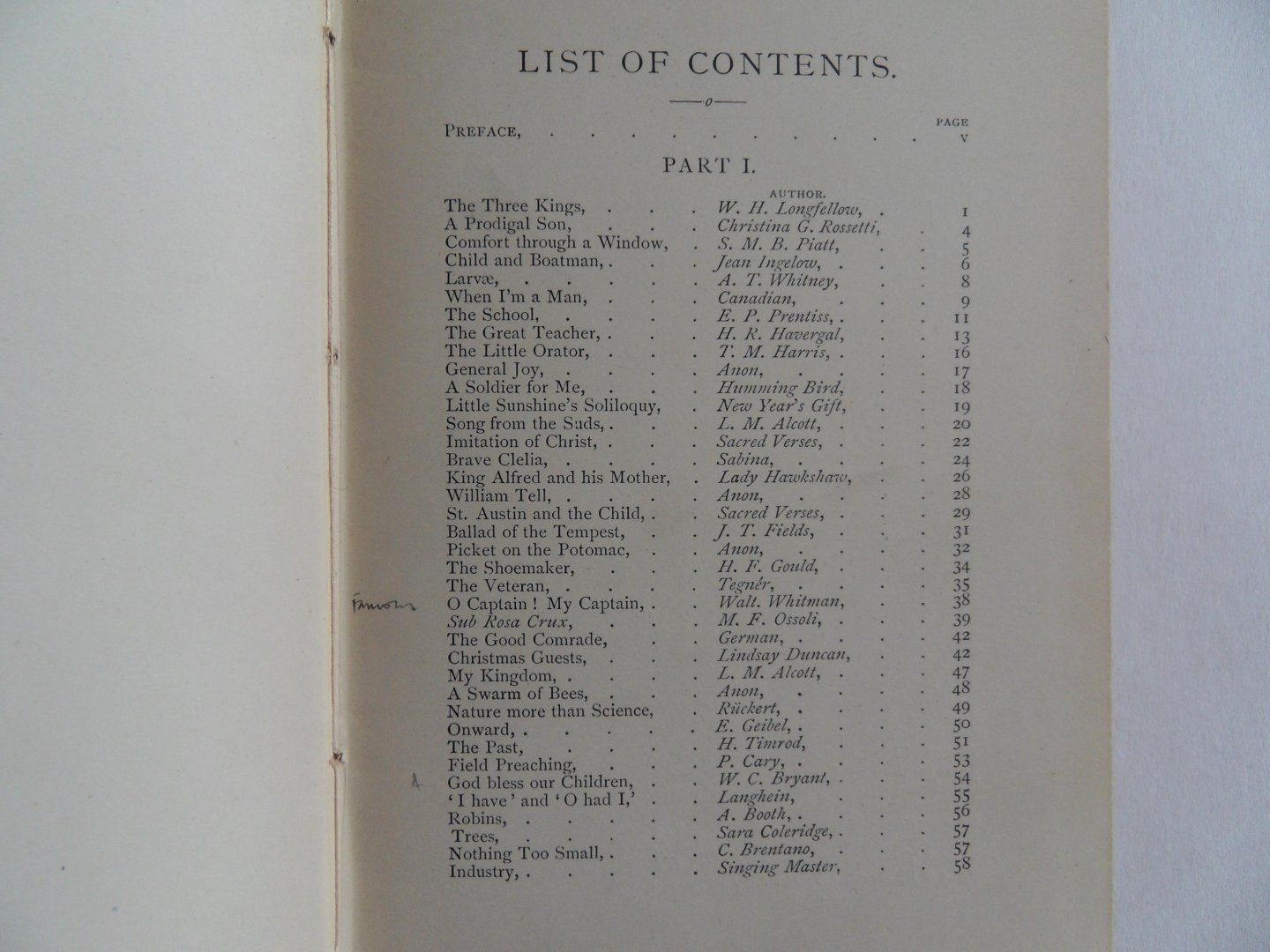 Hone, Annie M. [ Compiled by ]. - The Children`s Casket. - Favourite Poems for Recitation.