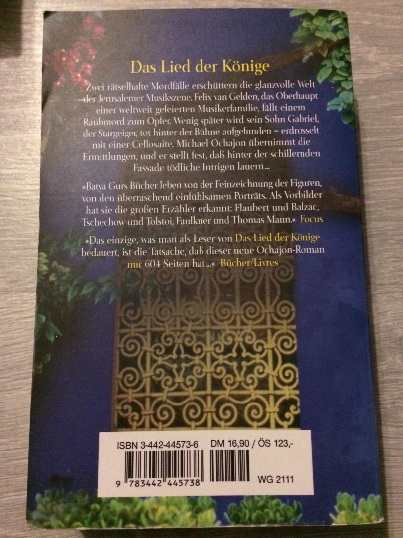 Gur, Batya - Das Lied der K / Ein Inspektor-Ochajon-Roman