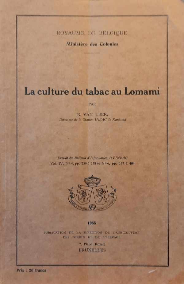 VAN LEER R. - La culture du tabac au Lomami