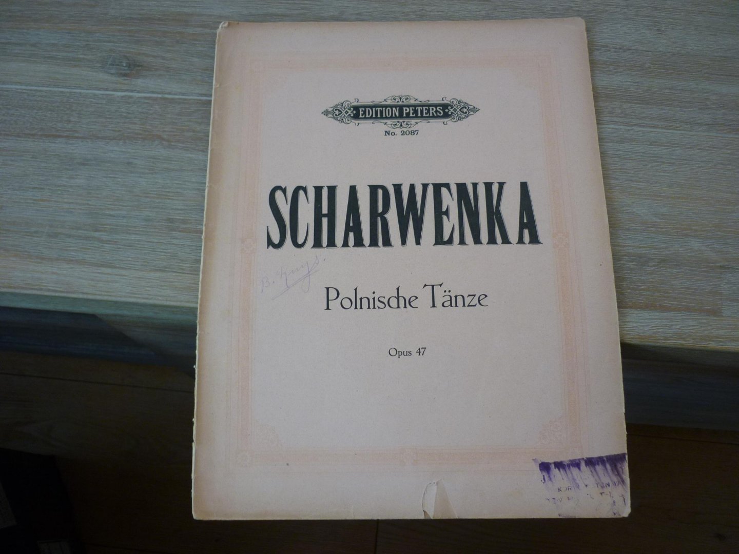 Scharwenka; Xaver - Vier Polnische Tanze; Opus 47 Fur Pianoforte