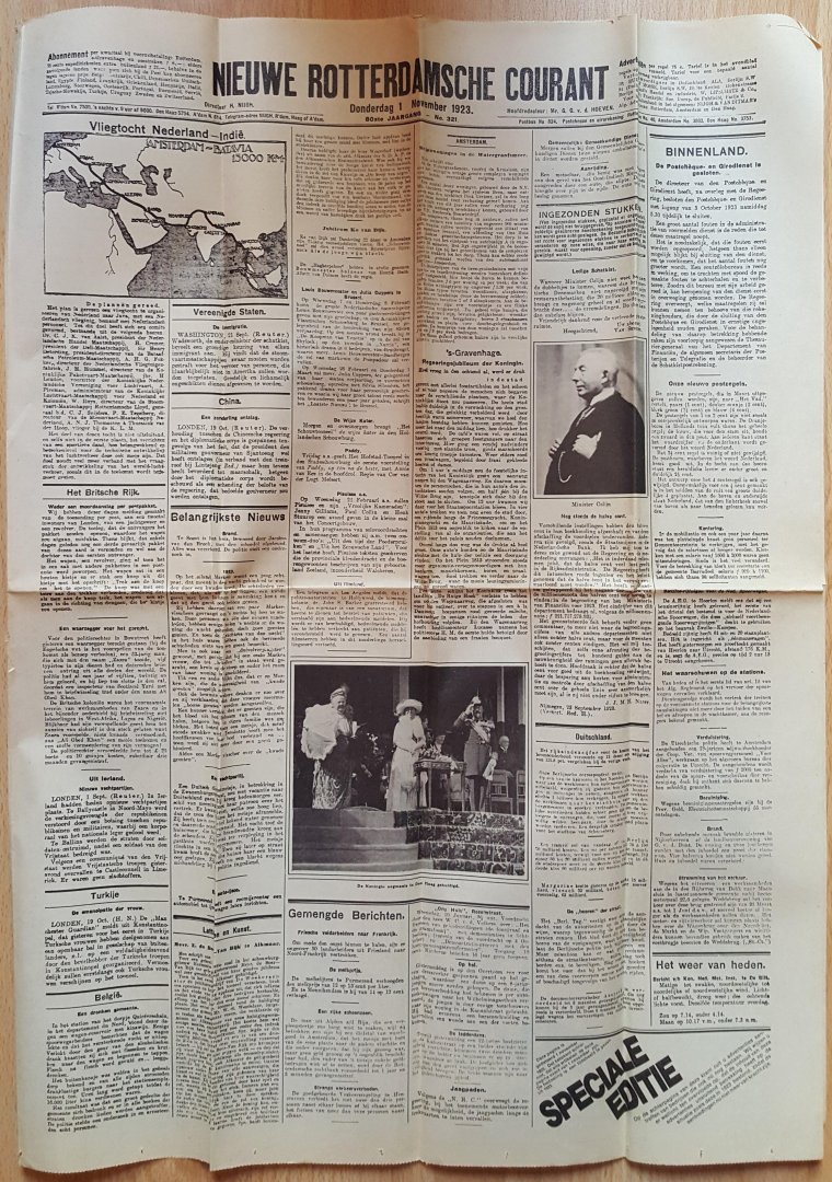 - Nieuwe Rotterdamse Courant 01-11-1923