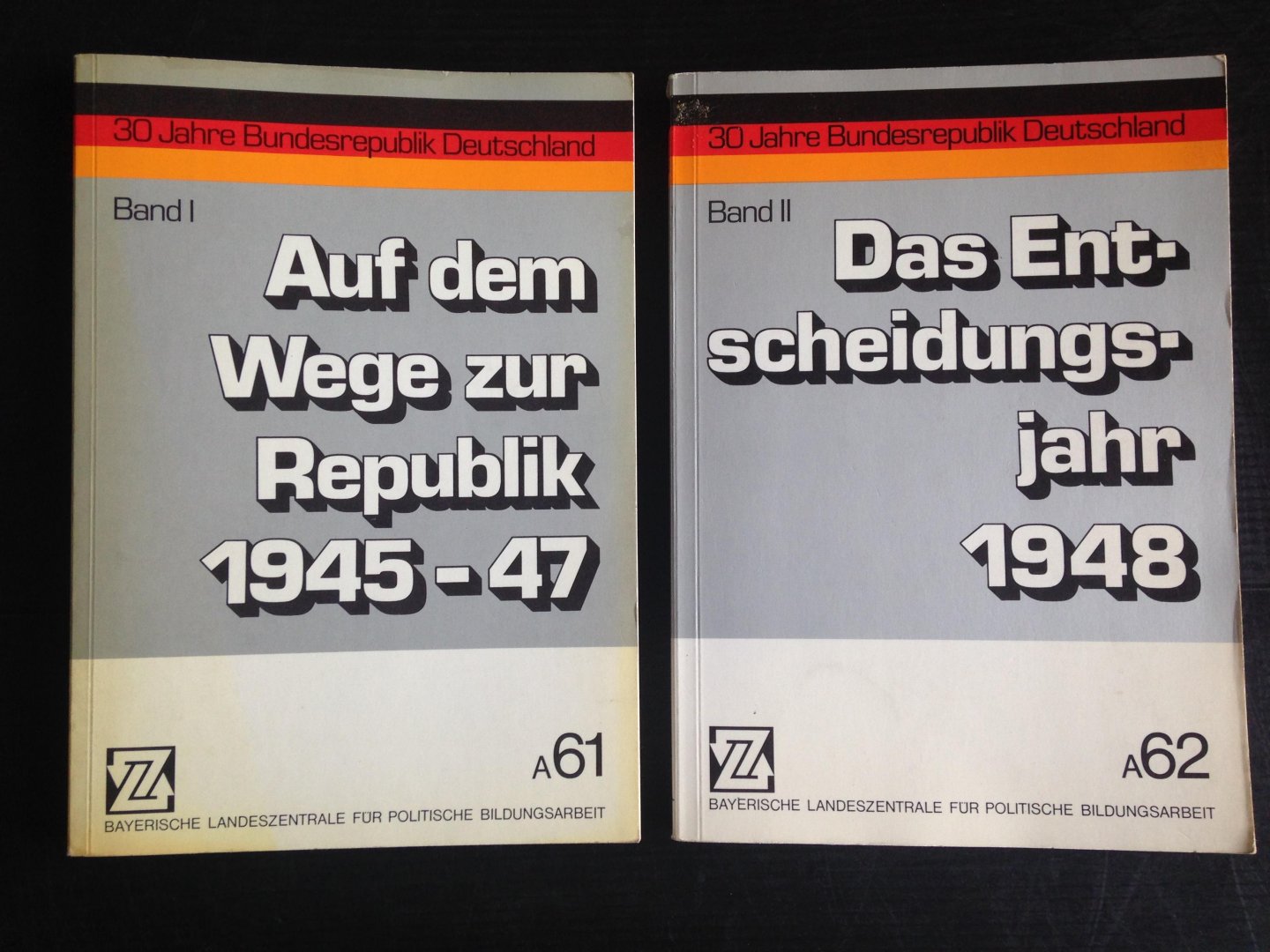  - 30 Jahre Bundesrepublik Deutschland, 2 delen: Auf dem Wege zur Republik 1945-47, Das Entscheidungsjahr 1948