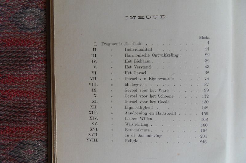 Ritter, dr. P.H. - Pedagogische Fragmenten.