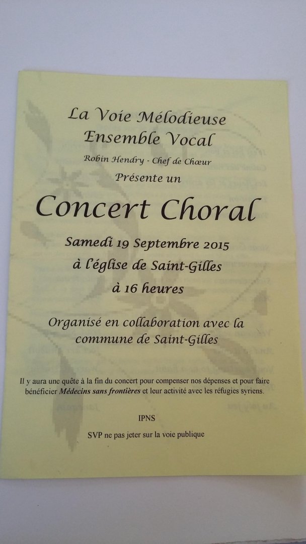 La Voíe Mélodieuse Ensemble Vocal - Concert Choral à l'église de Saint-Gilles