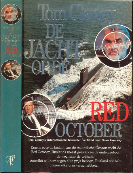 Clancy Tom * Een Russische onderzeeër boordevol zeer geavanceerde apparatuur,bevindt zich op de bodem van de Oceaan - De jacht op de Red October, een huiveringwekkende thriller,waarin hij door zijn rijke verbeeldings kracht en een gedegenkennis van geavanceerde technologie een veelzijdige wereld vol dramatische wendingen weet te creëren