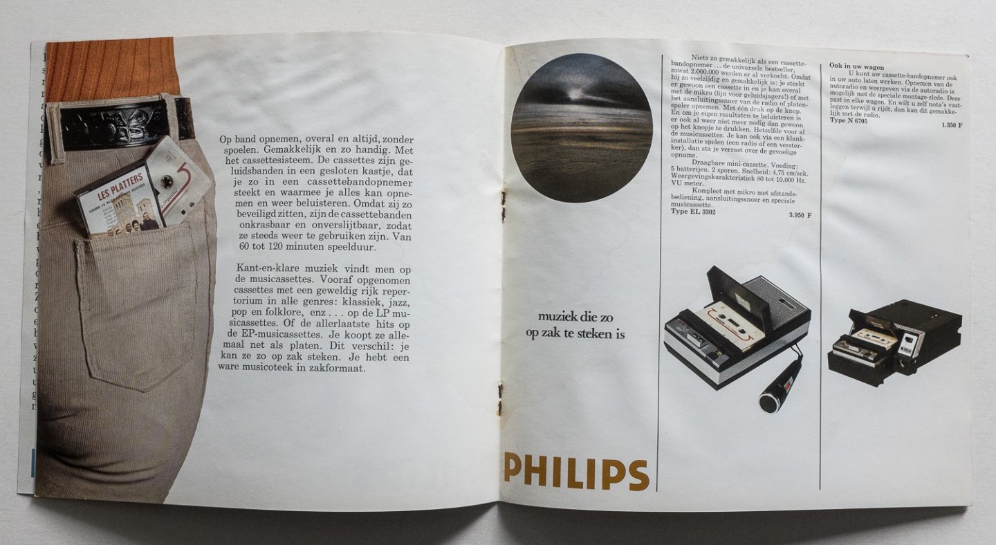 Philips Gloeilampenfabrieken Nederland n.v., Eindhoven - Philips bandopnemers - harmonische klankdimensie