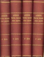 LENOTRE, G - Vieilles maisons, vieux papiers 4 tomes. (1ère série, 2eme série, 3eme série 4eme série)