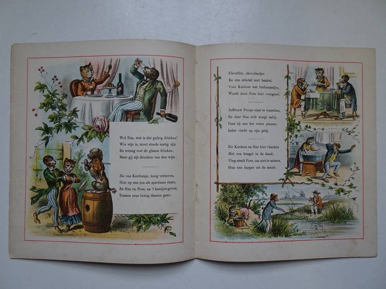 N.n.. - Kluchtige avonturen van een aap, een hond en een poesje. Nieuw prentenboek.
