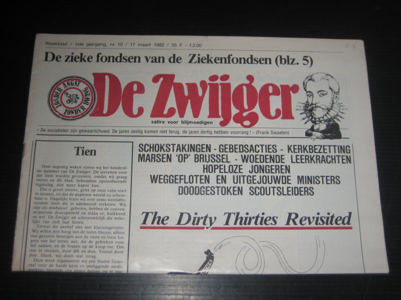 Blad - De Zwijger, Satire voor blijmoedigen