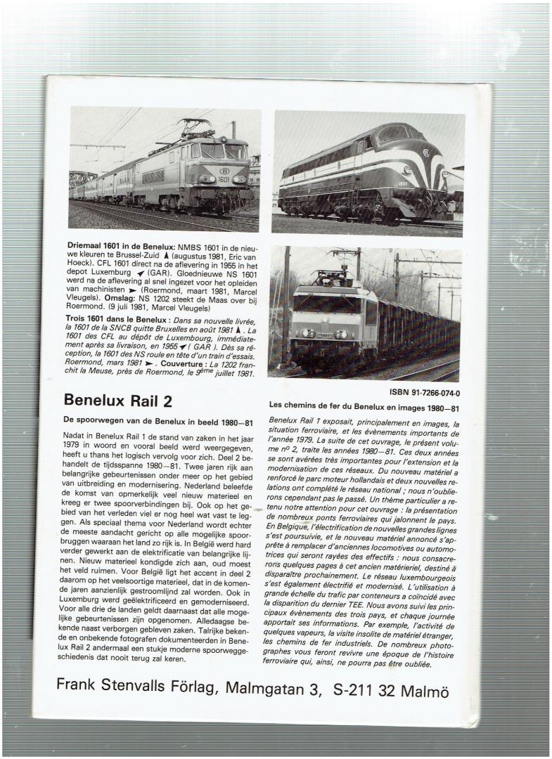 Vleugels, Marcel, Pettinger, Guy - Benelux Rail 2 / de spoorwegen van de Benelux in beeld