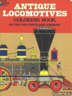 Diverse auteurs - Antique Locomotives coloring book
