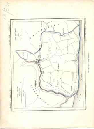 Kuyper, J. - Scherpenisse.  Gemeente kaart . originele steendruk of lithografie. Uit J. Kuyper. Gemeente Atlas van Zeeland