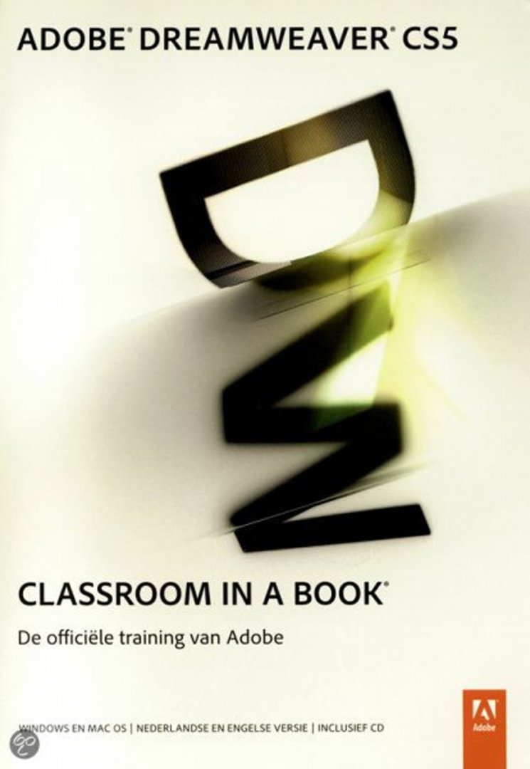 AA - Adobe Dreamweaver CS5. Classroom in a Book. De officiële training van Adobe. Windows en Mac OS. Nederlandse en engelse versie. Inclusief CD.