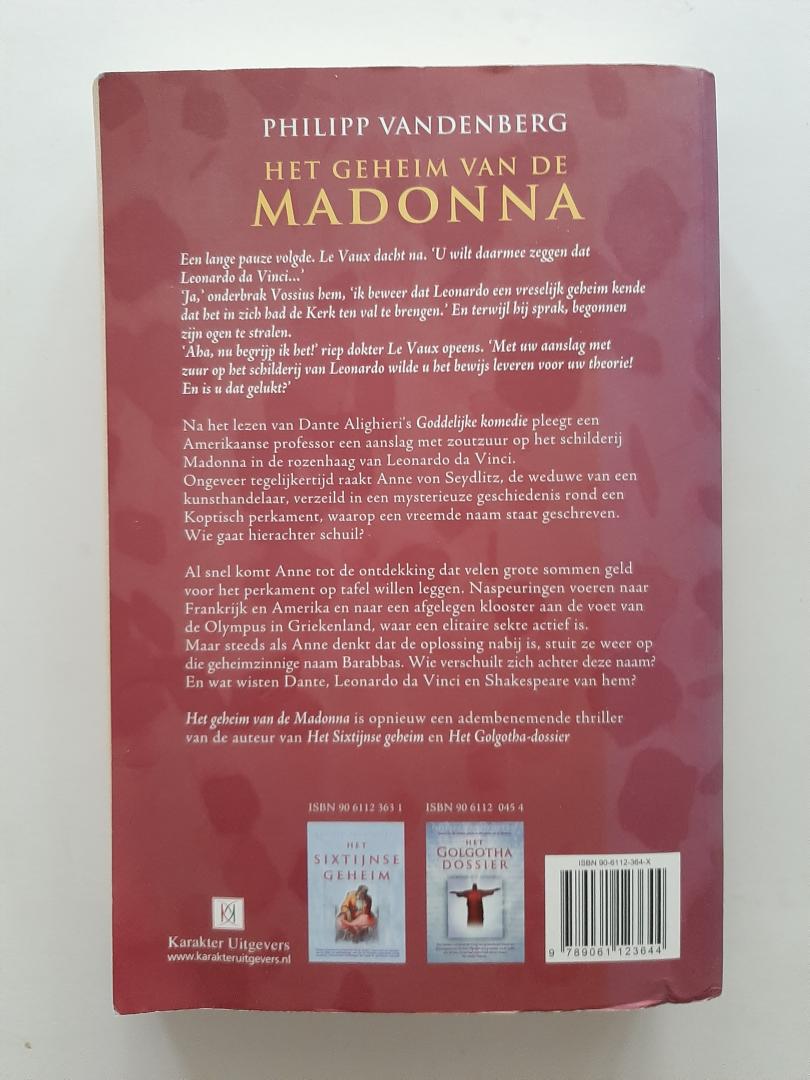 Vandenberg, Philipp - Het geheim van de Madonna