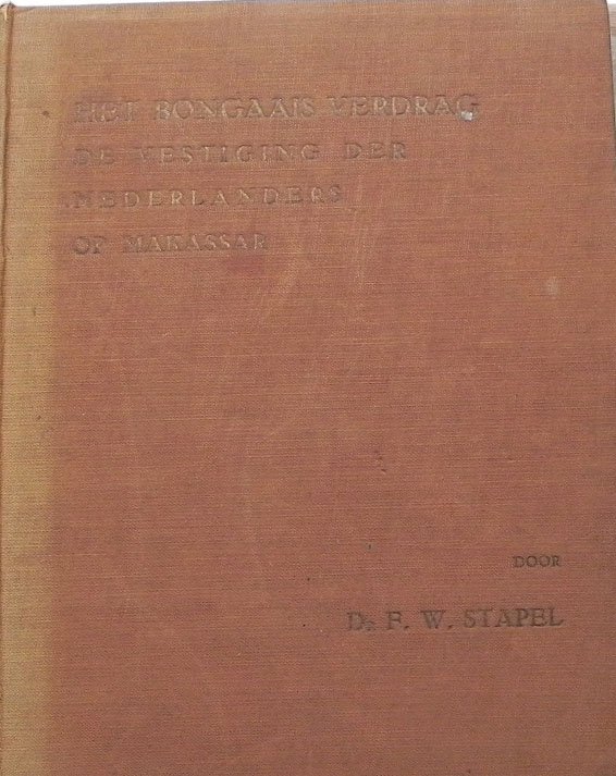 Stapel  F.W. - Het Bongaais verdrag.