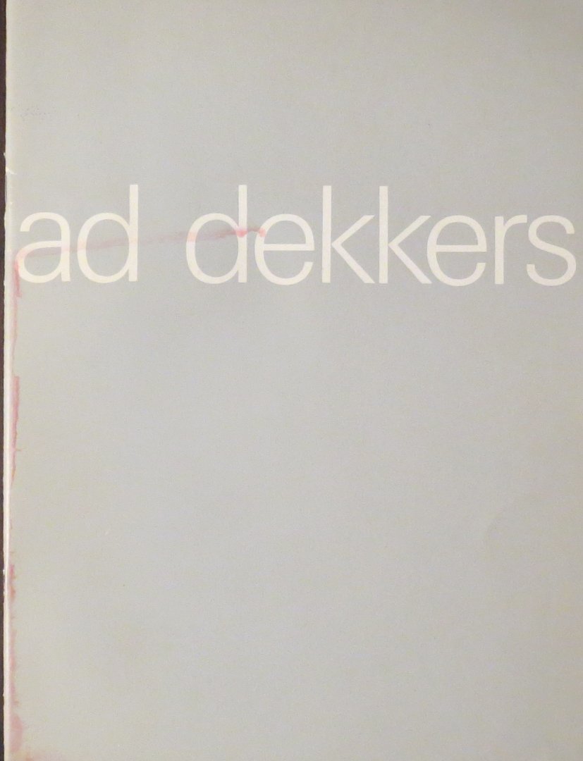 Wilde E. de (intro) ; Wim Crouwel (design) ; Dorine Mignon (text) ; Ad Dekkers - Ad Dekkers
