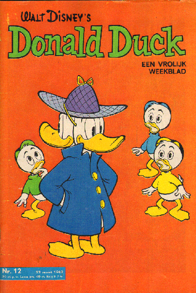 Disney, Walt - Donald Duck 1969 nr. 12 , 22 maart , Een Vrolijk Weekblad,  goede staat