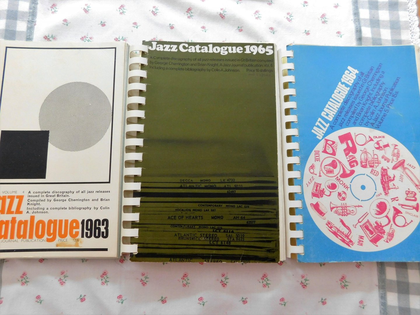 George Cherrington - JAZZ Catalogue    zes ringbandjes