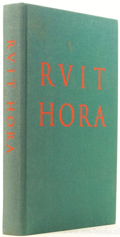GROOT, HUGO DE, KRIKKE, A. - Ruit hora. De tijd vervliegt. Bibliografia van de bibliotheca Grotiana uit de verzameling vn Kornelis Pieter Jongbloed (1913 - 1994).