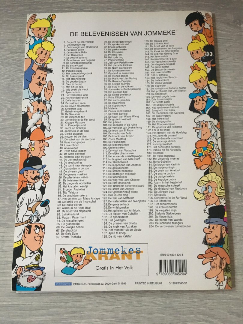 Nys, J. - De belevenissen van Jommeke; De verdwenen tuinkabouter