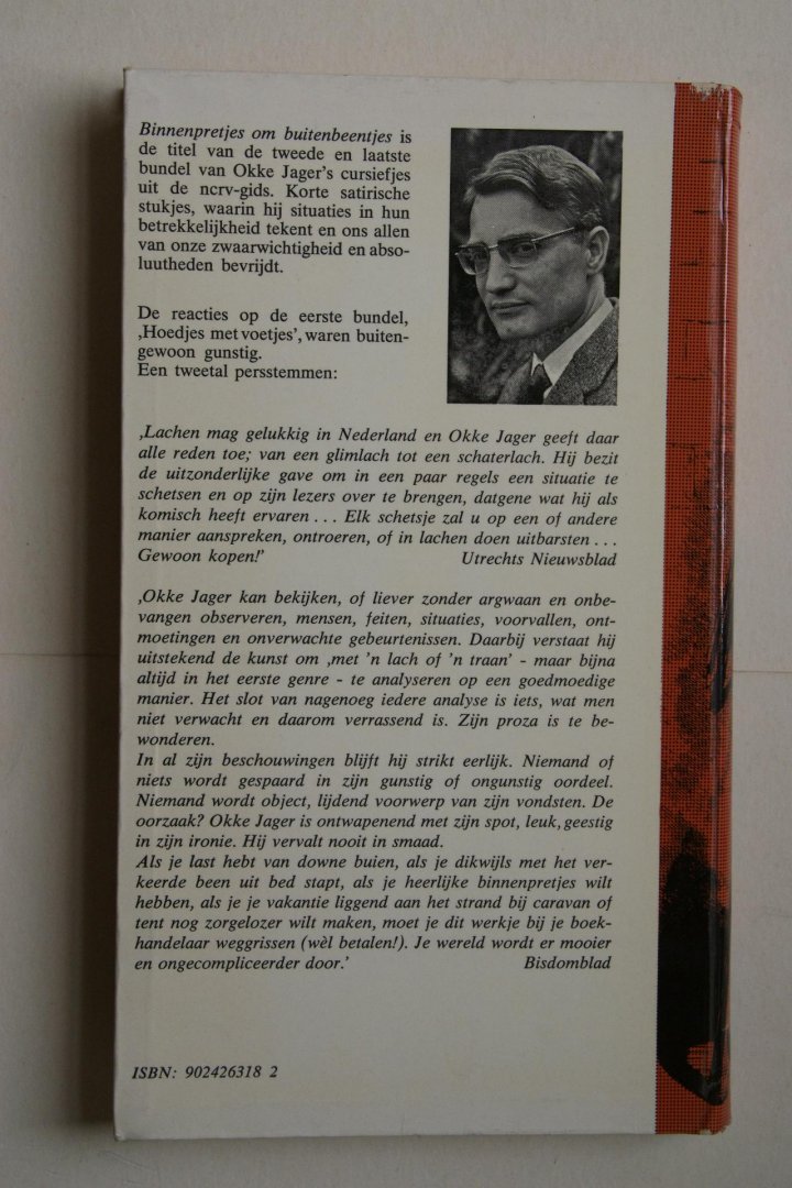 Jager, O. - Binnenpretjes om Buitenbeentjes  cursiefjes uit de omroepwereld