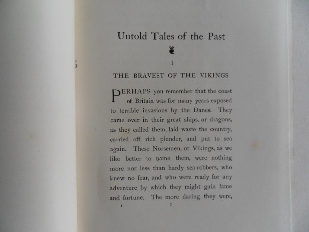 Harraden, Beatrice. - Untold Tales of the Past. [ met fraaie ilustraties van H.R. Millar ].