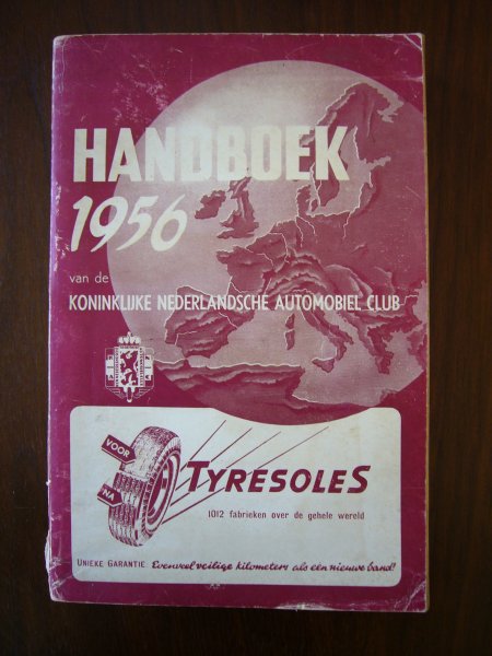 KNAC - Handboek 1956 van de Koninklijke Nederlandsche Automobiel Club (KNAC)
