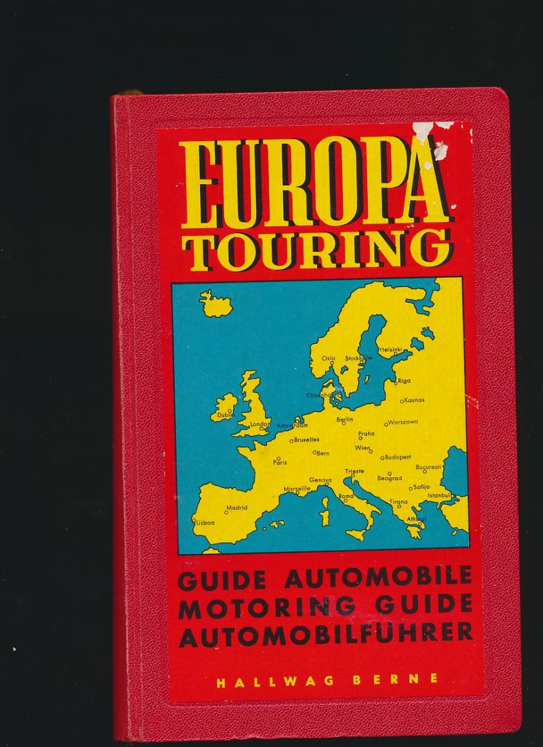 Red - Europa Touring. Guide Automobile. Motering Guide. Automobilfuhrer.