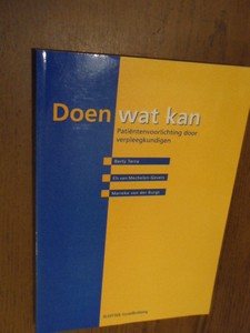 Terra, B. ea. - Doen wat kan. Patientenvoorlichting door verpleegkundigen